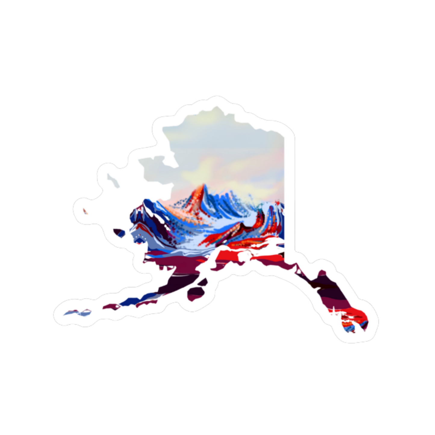 Glacier Horizon Sticker