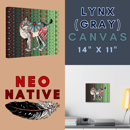Gray Lynx Canvas