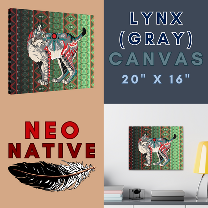 Gray Lynx Canvas