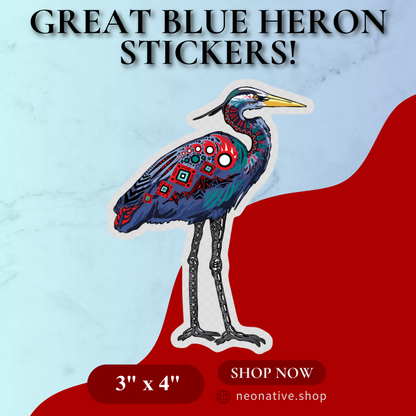 Great Blue Heron Sticker