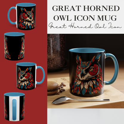 Great Horned Owl Icon Mug