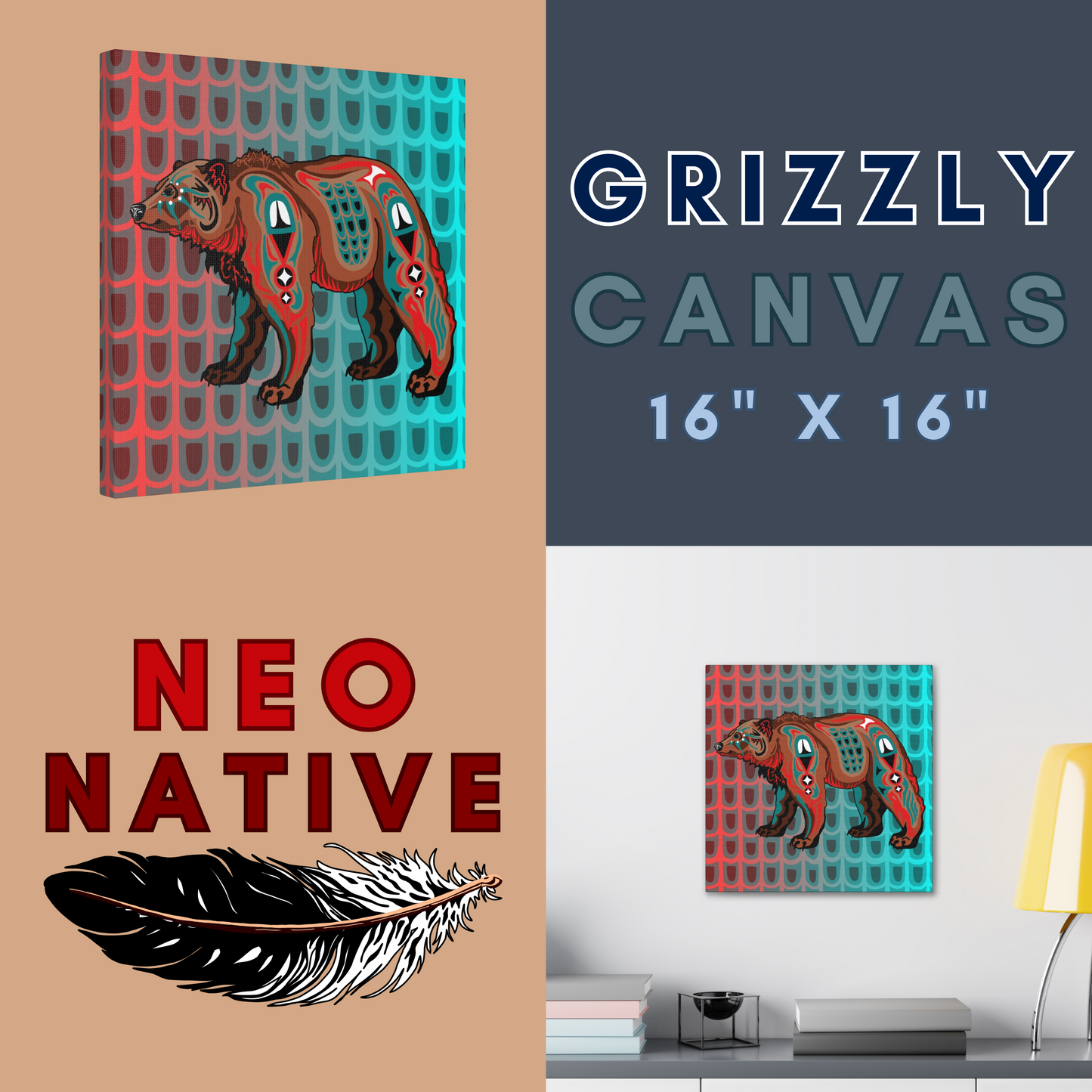 Grizzly Canvas