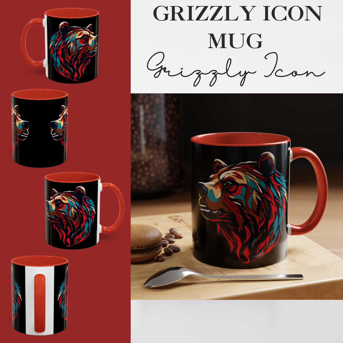 Grizzly Icon Mug