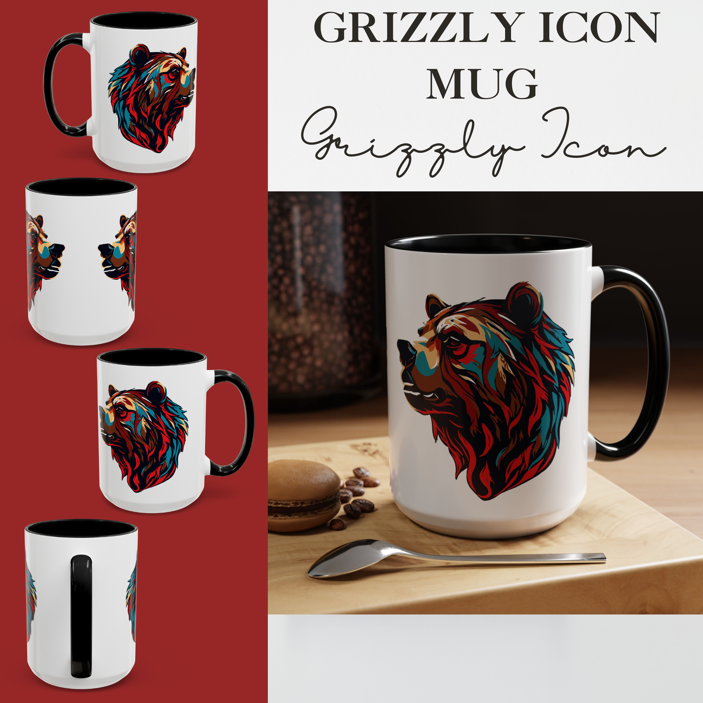 Grizzly Icon Mug