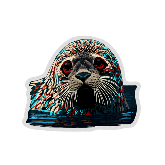 Harbor Seal Icon Sticker