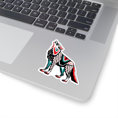 Howling Wolf Sticker