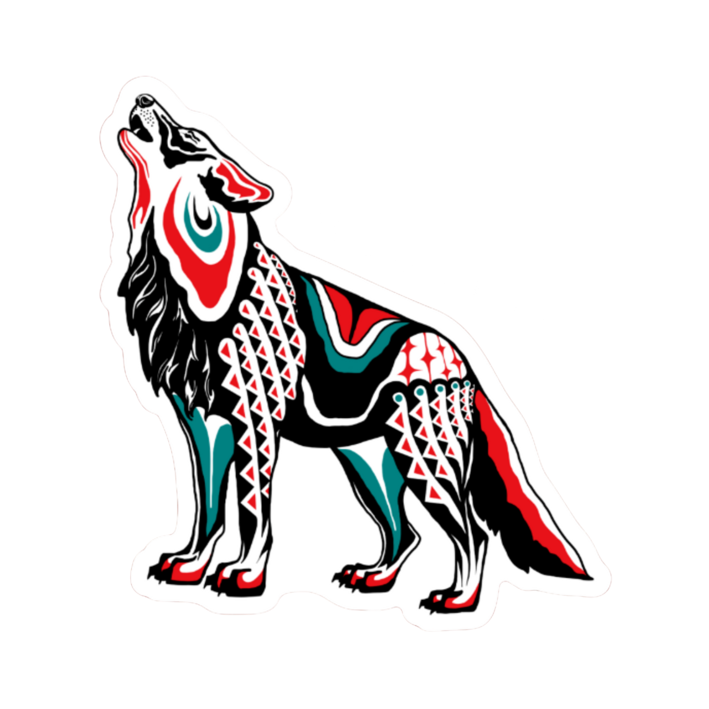 Howling Wolf Magnet