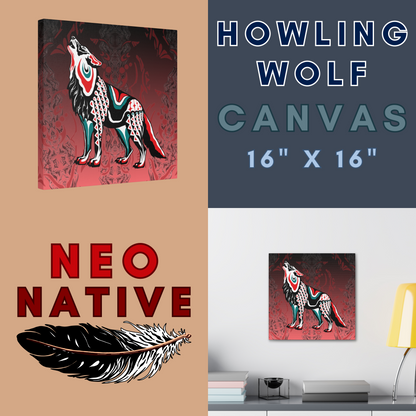 Howling Wolf Canvas