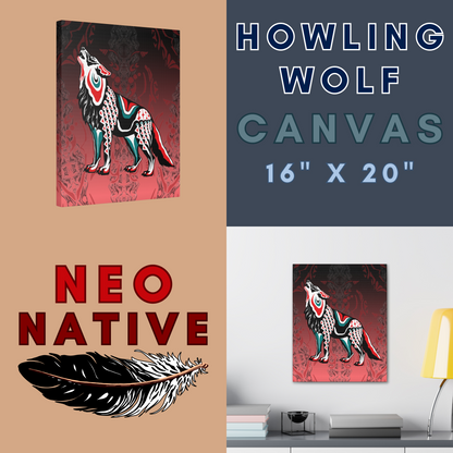 Howling Wolf Canvas