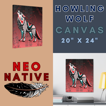 Howling Wolf Canvas