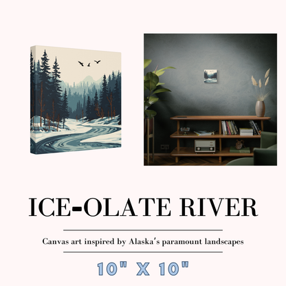 Ice-olate River Canvas