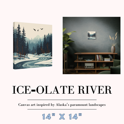 Ice-olate River Canvas