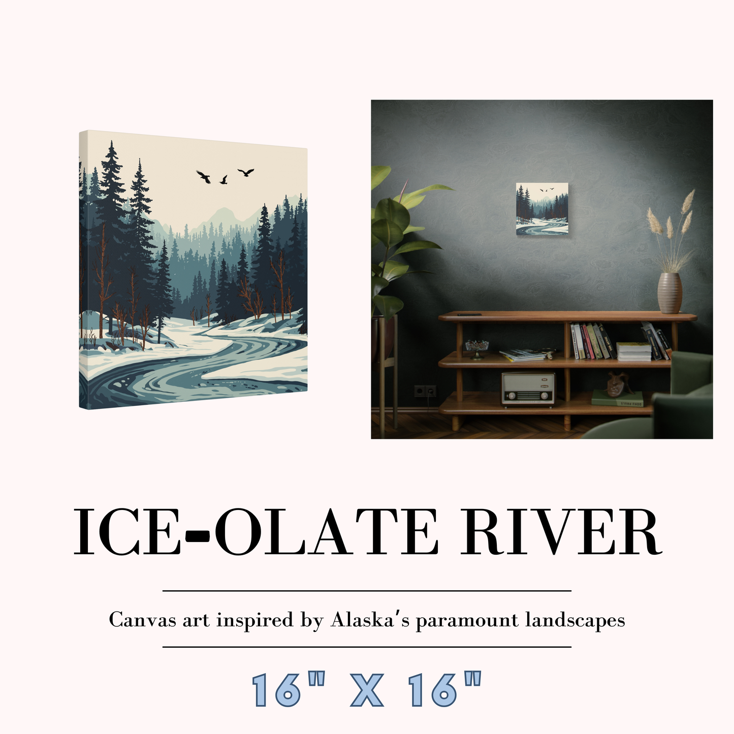 Ice-olate River Canvas