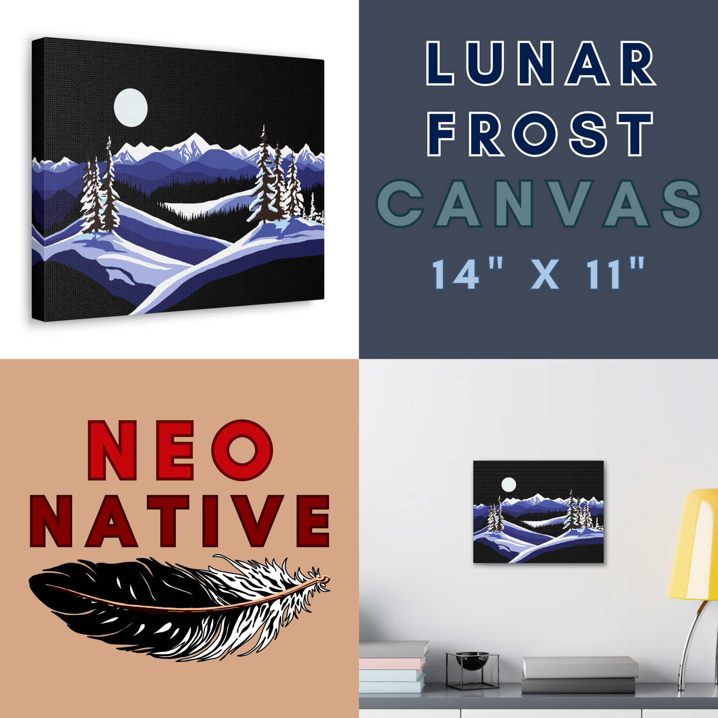 Lunar Frost Canvas