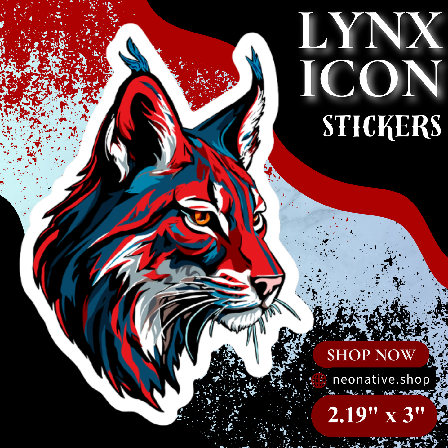 Lynx Icon Sticker