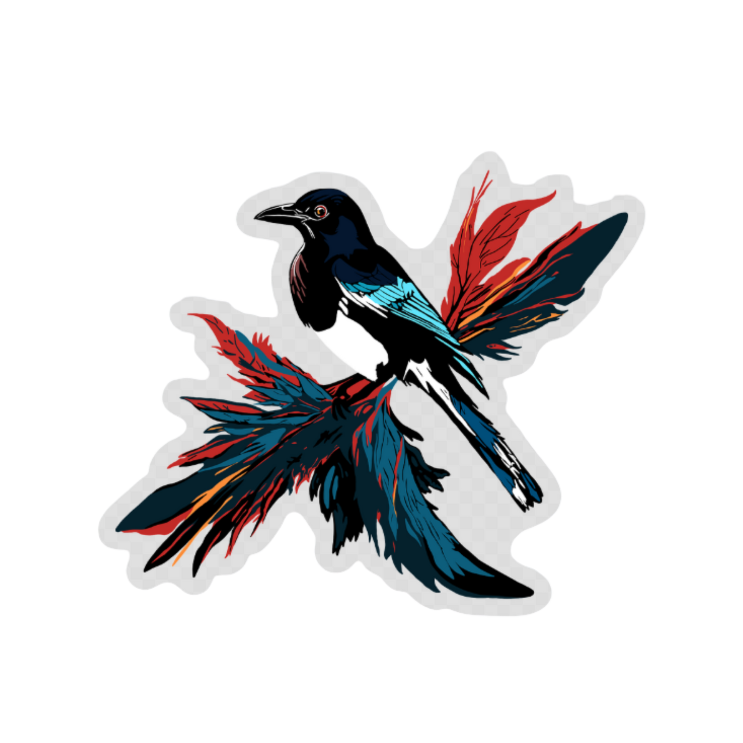Magpie Icon Sticker