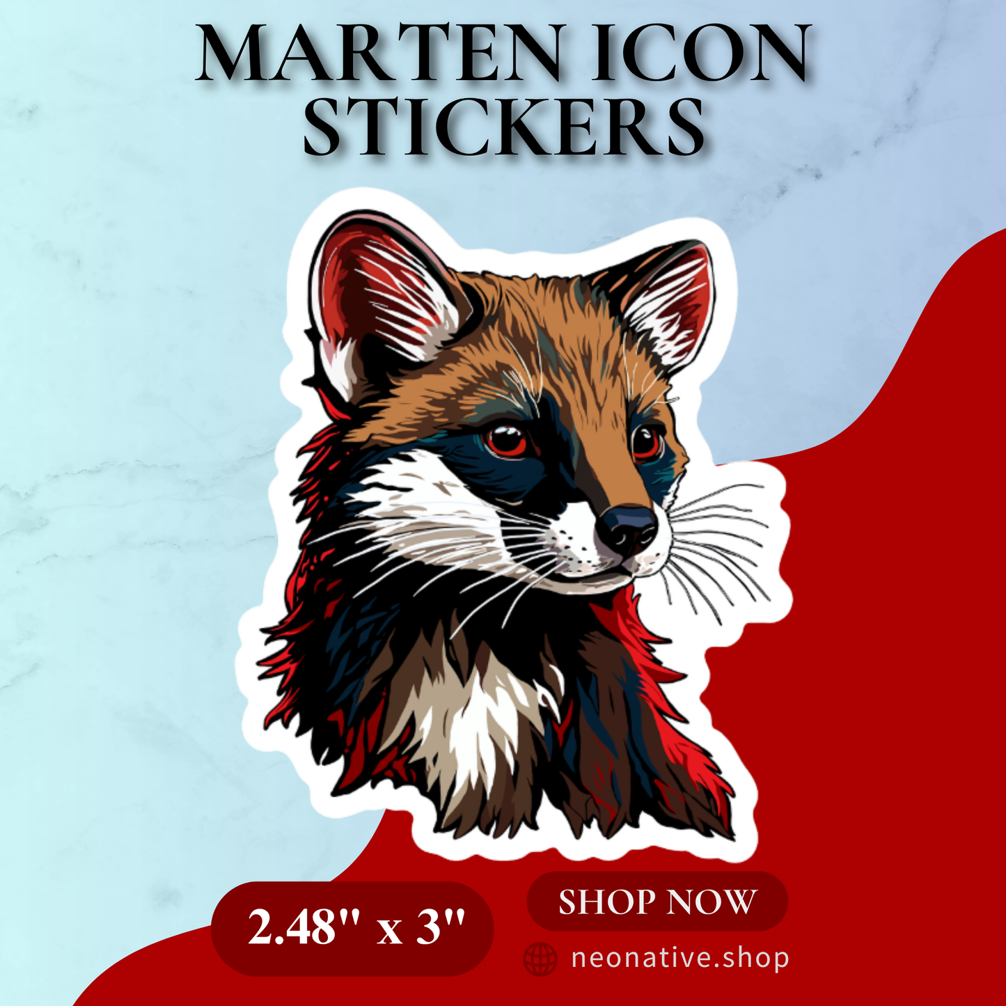 Marten Icon Sticker