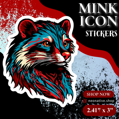 Mink Icon Sticker