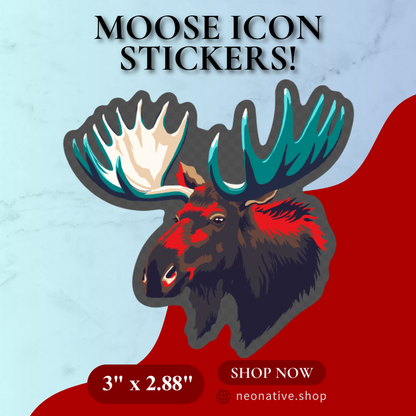 Moose Icon Sticker