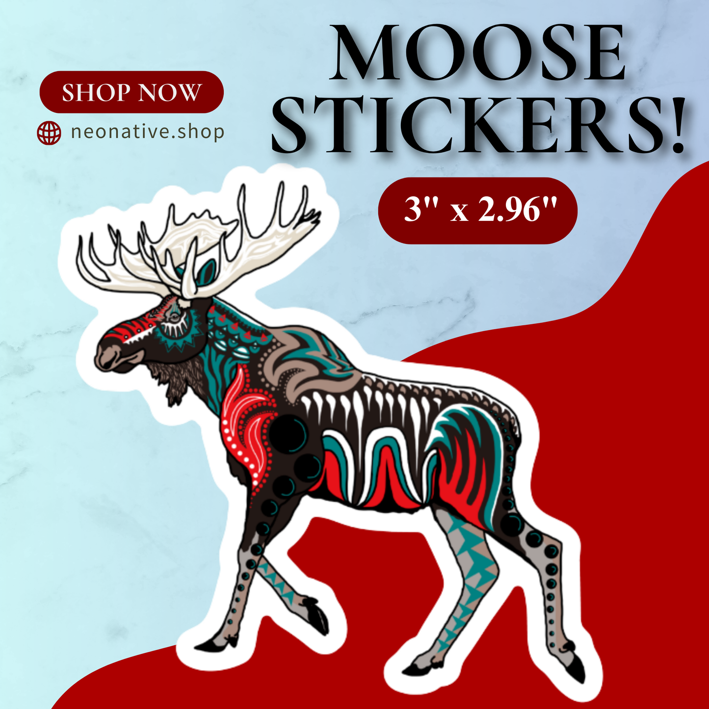 Moose Sticker
