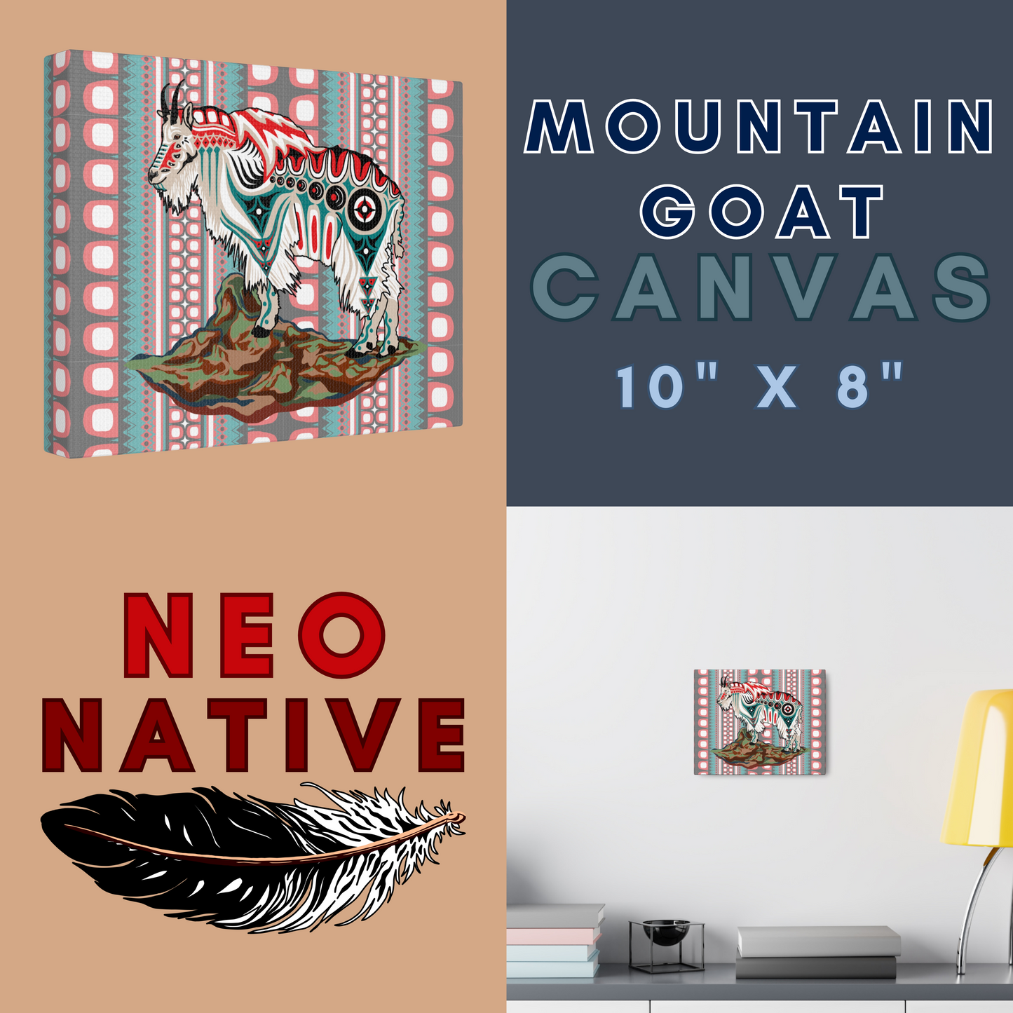 Mountain Goat Canvas