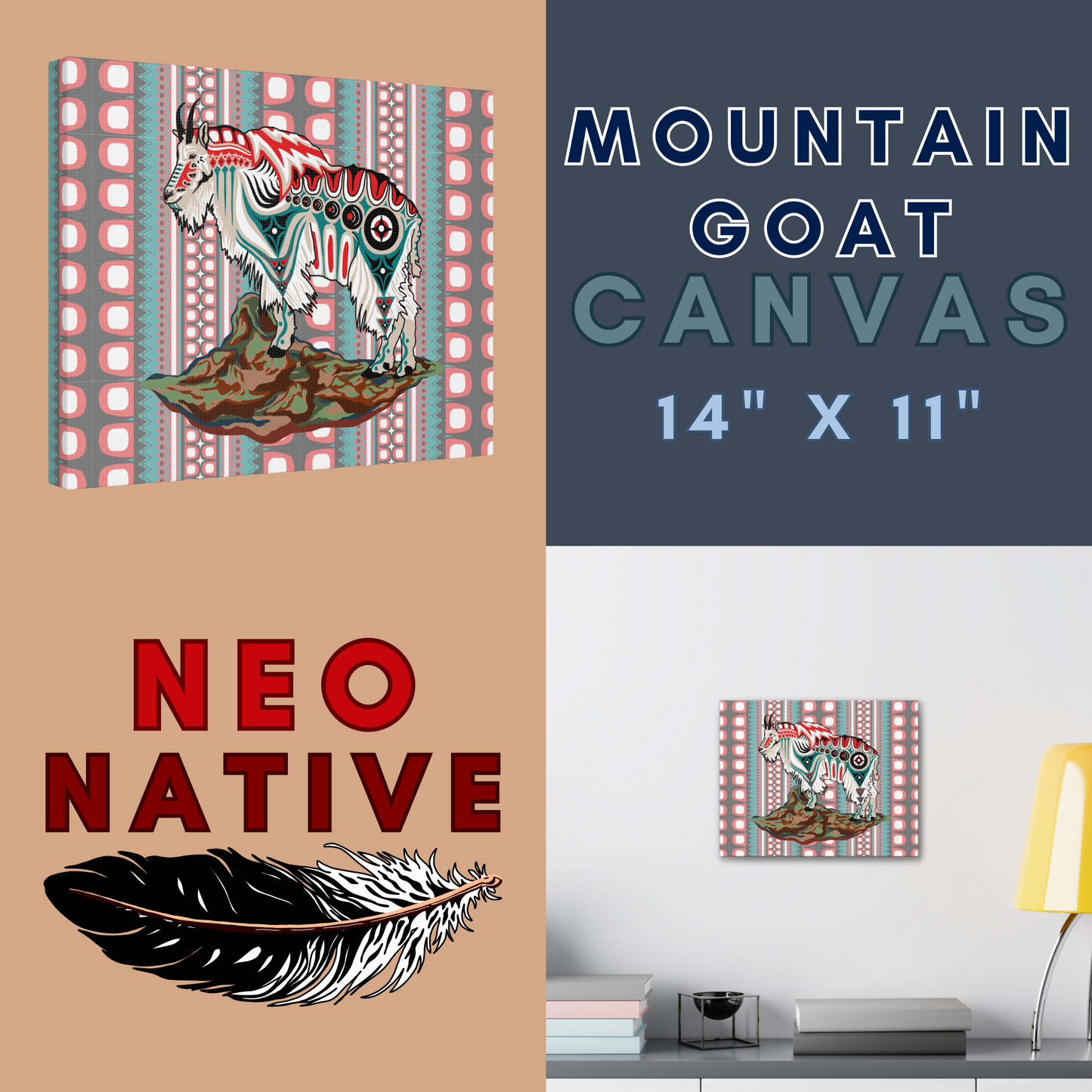 Mountain Goat Canvas