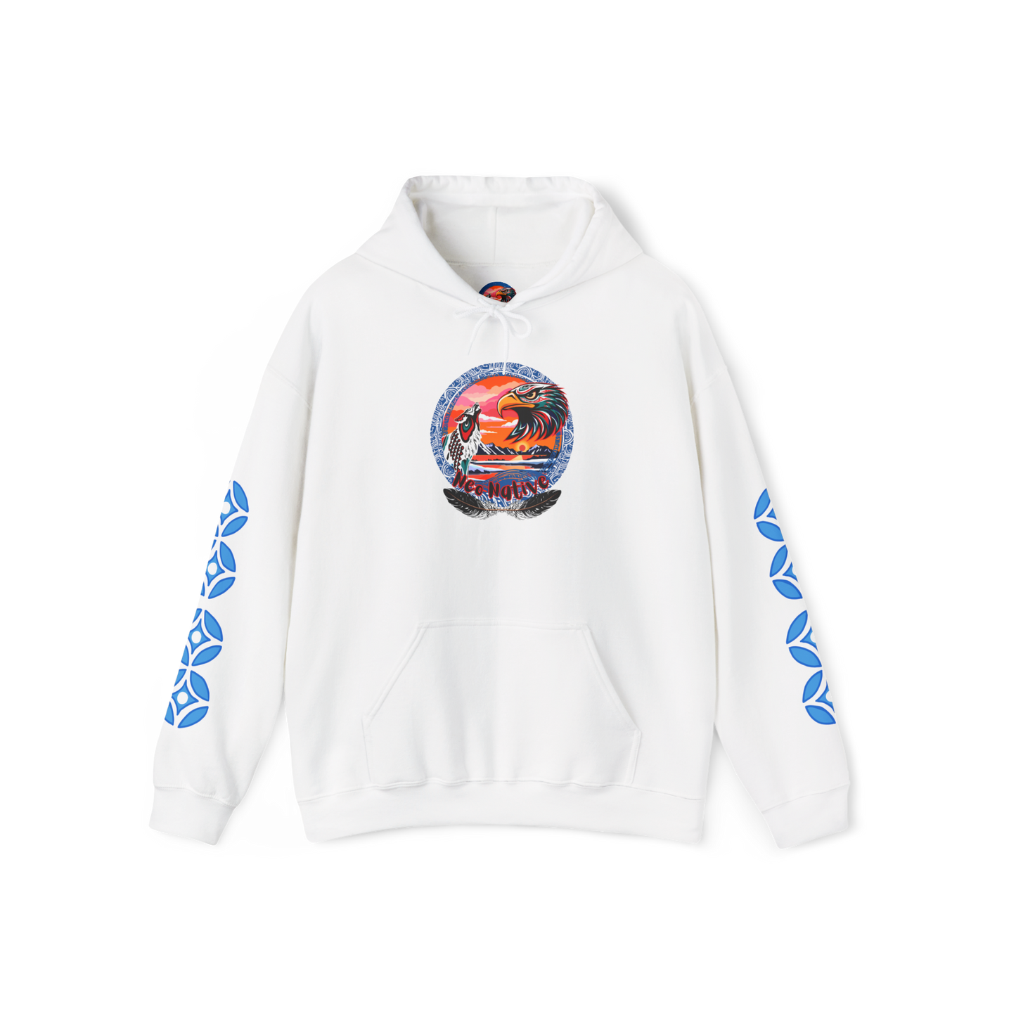 Neo Native brand logo hoodie — Alaska Native owned apparel brand