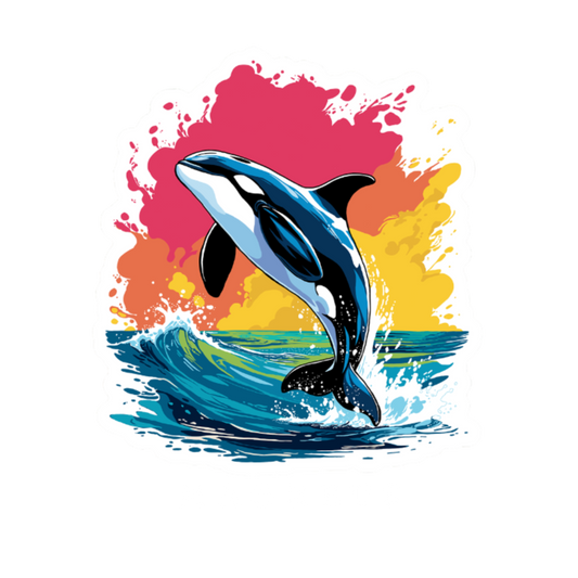 Hand-drawn orca magnets piece — original wildlife art by Kayanna Healy at Neo Native