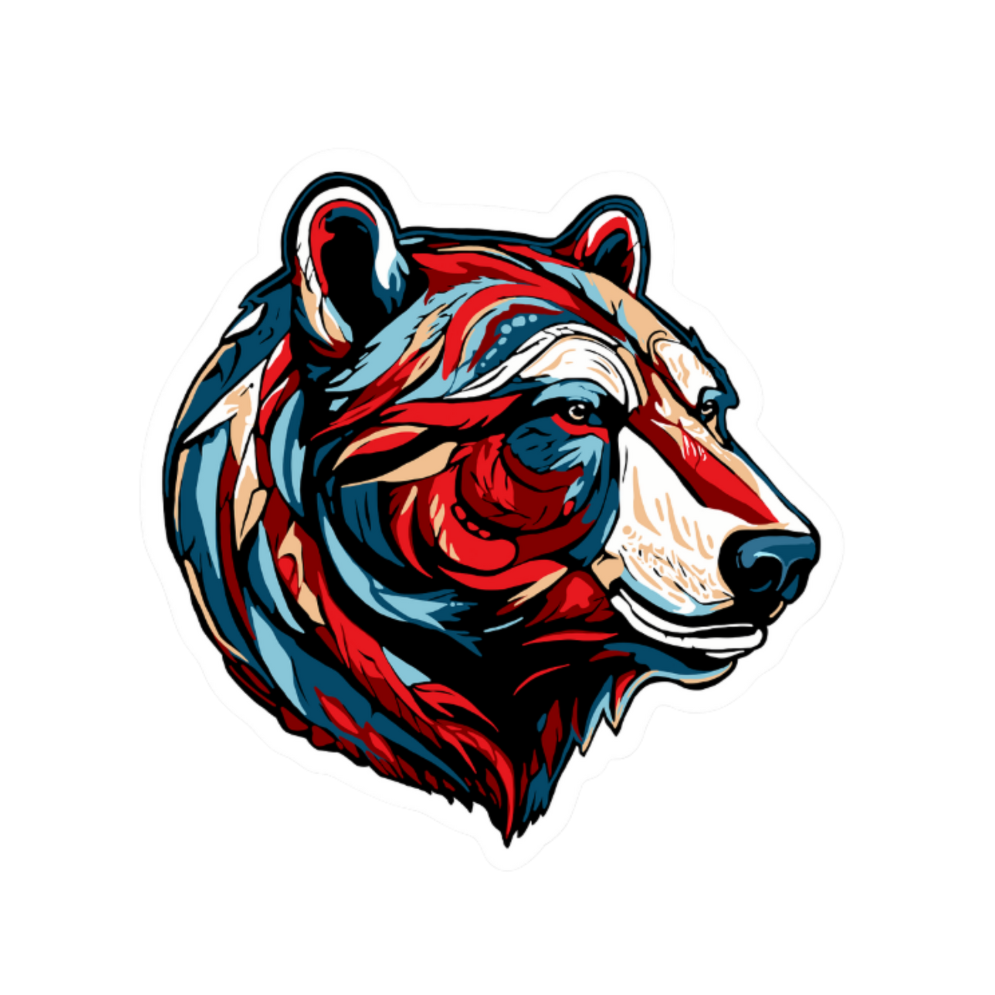 Polar Bear Icon Sticker