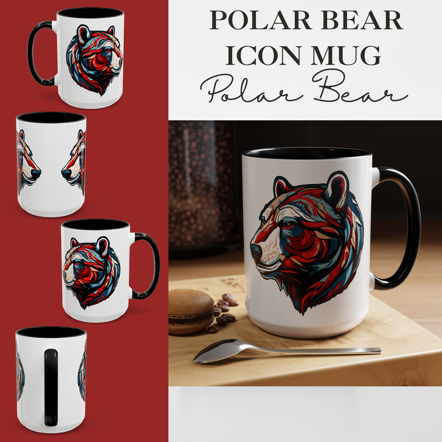 Polar Bear Icon Mug