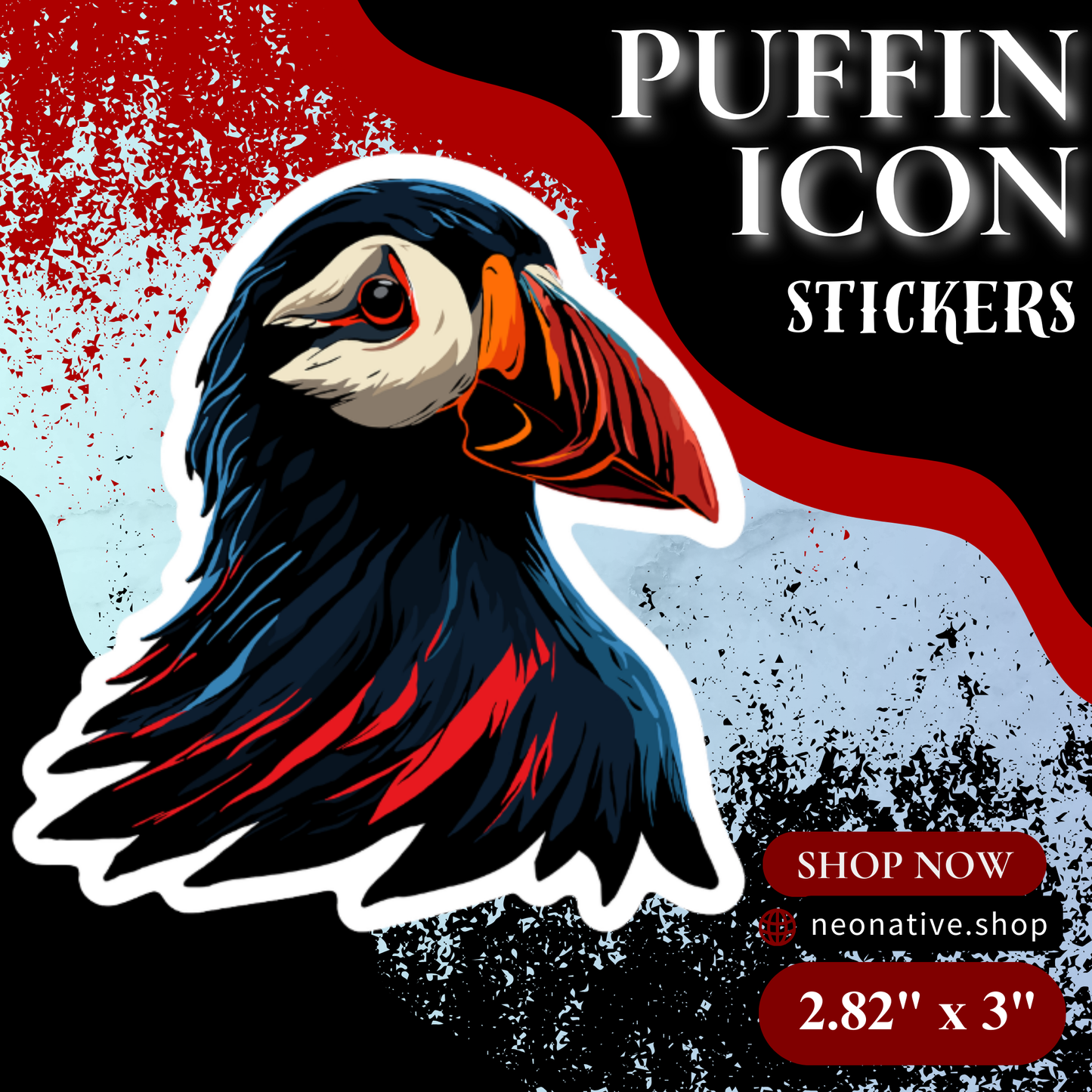 Puffin Icon Sticker