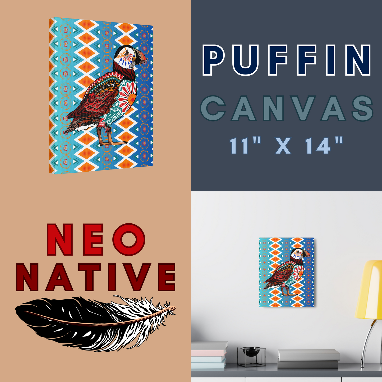 Puffin Canvas
