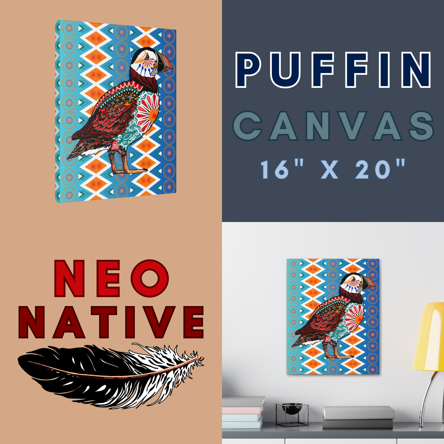 Puffin Canvas