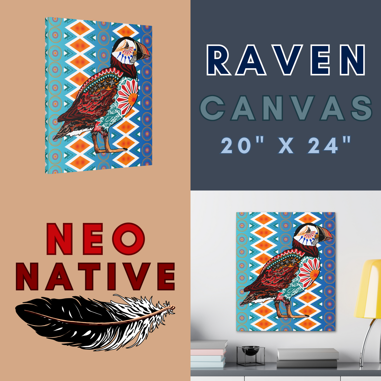 Puffin Canvas