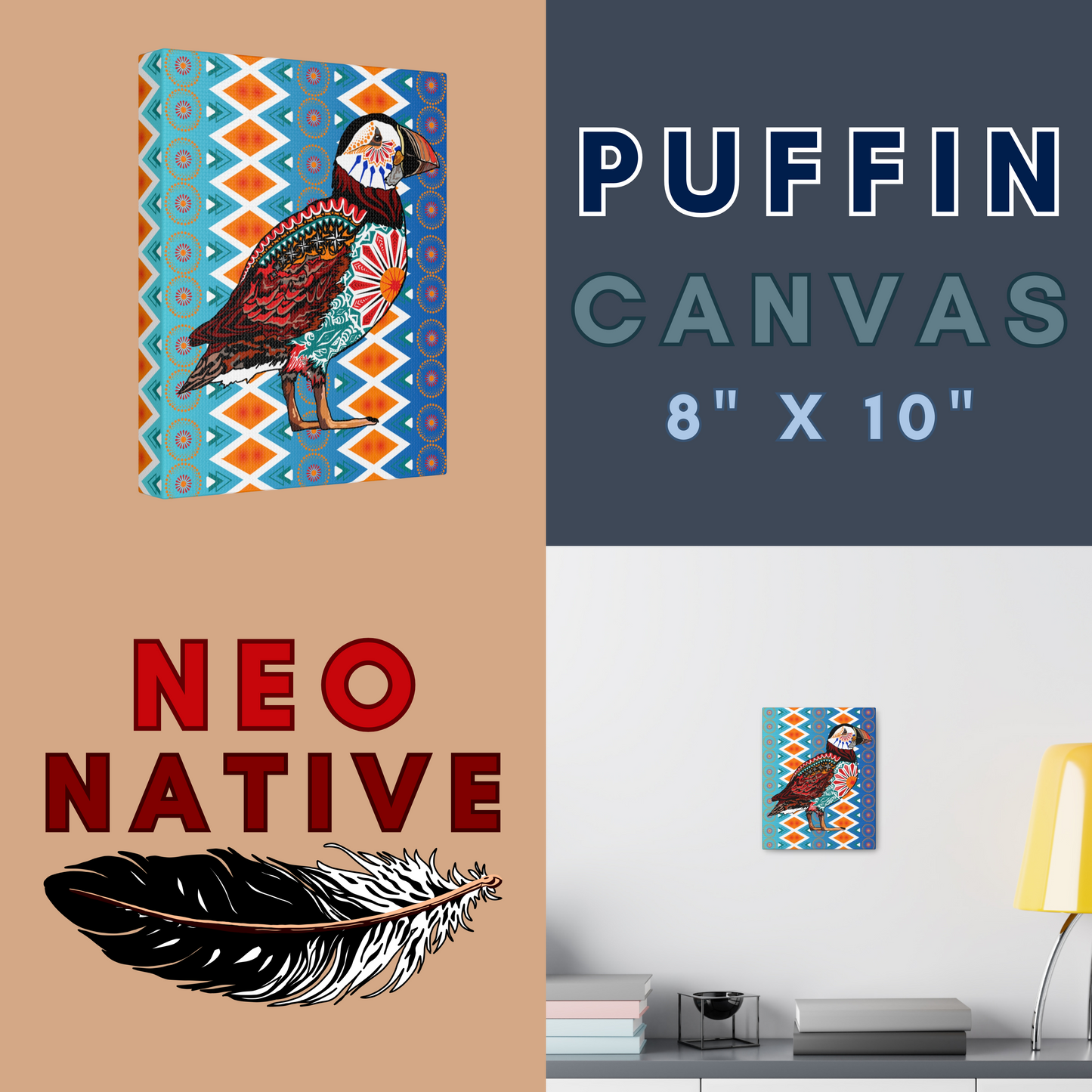 Puffin Canvas