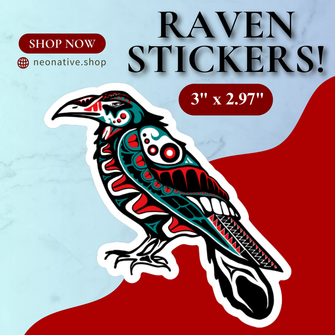 Raven Sticker – Neo Native