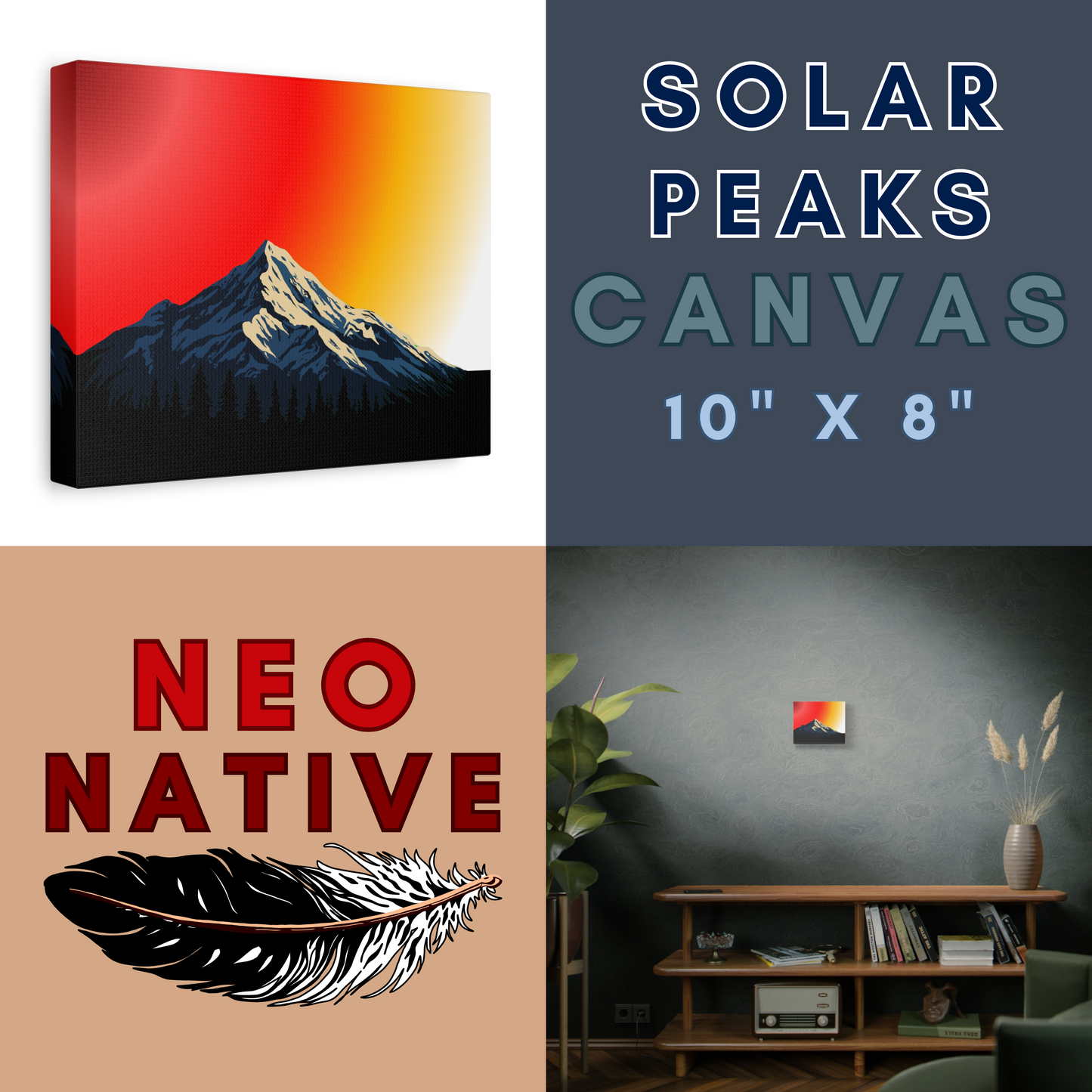Solar Peaks Canvas