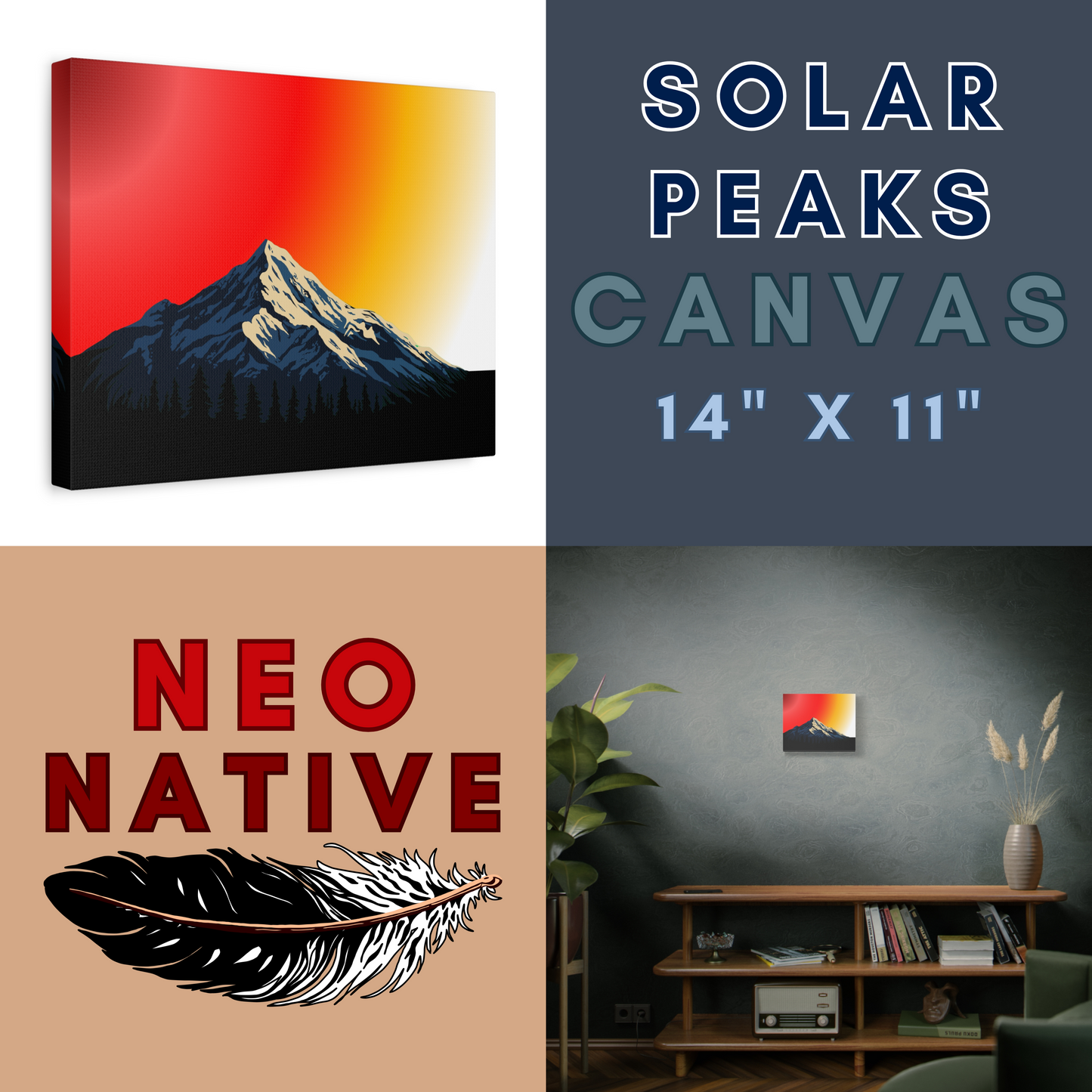 Solar Peaks Canvas
