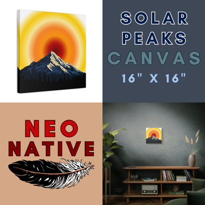 Solar Peaks Canvas