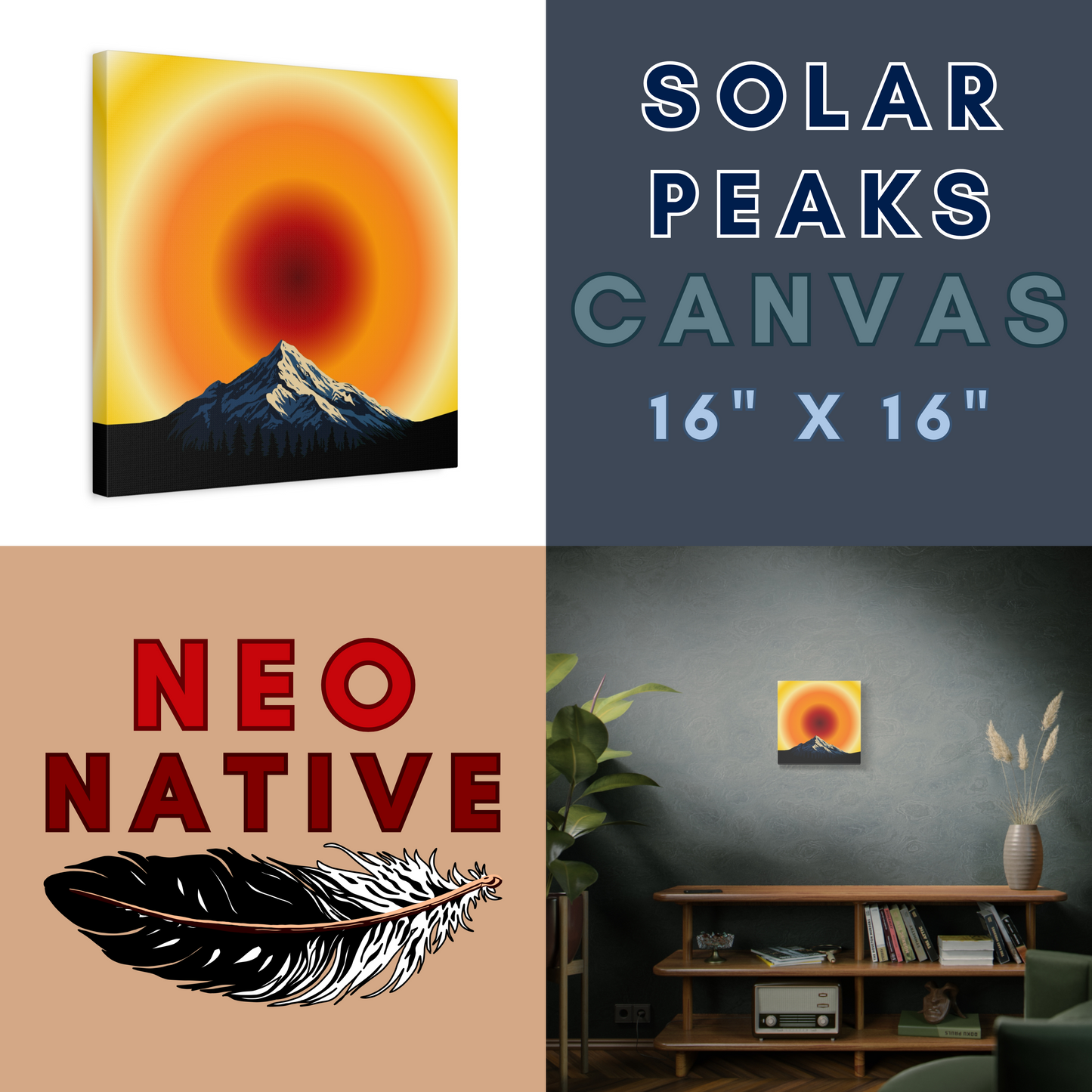 Solar Peaks Canvas