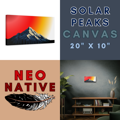 Solar Peaks Canvas