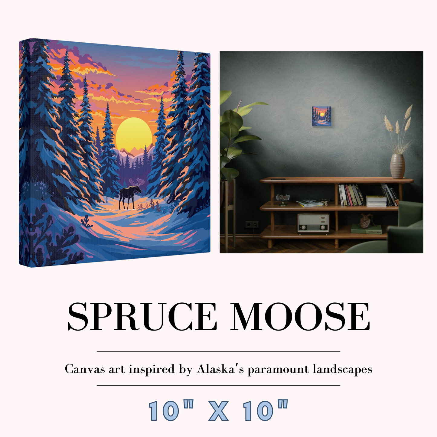 Spruce Moose Canvas