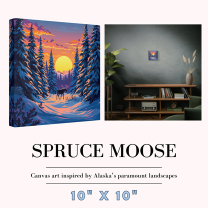 Spruce Moose Canvas