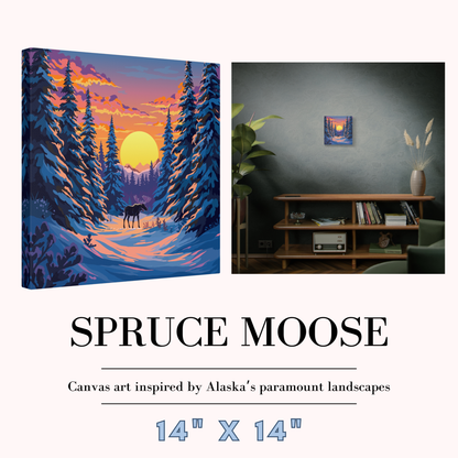 Spruce Moose Canvas