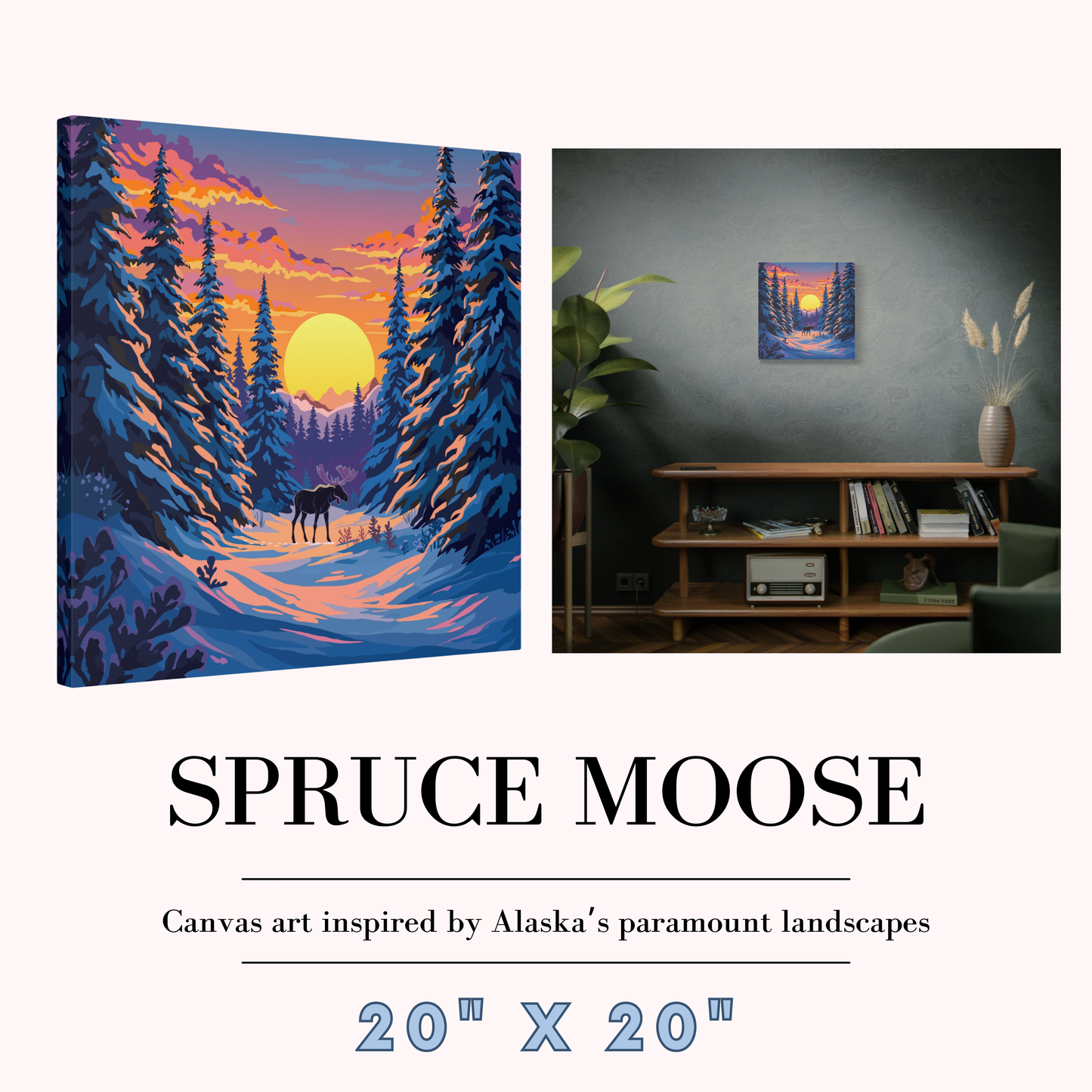 Spruce Moose Canvas