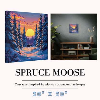Spruce Moose Canvas
