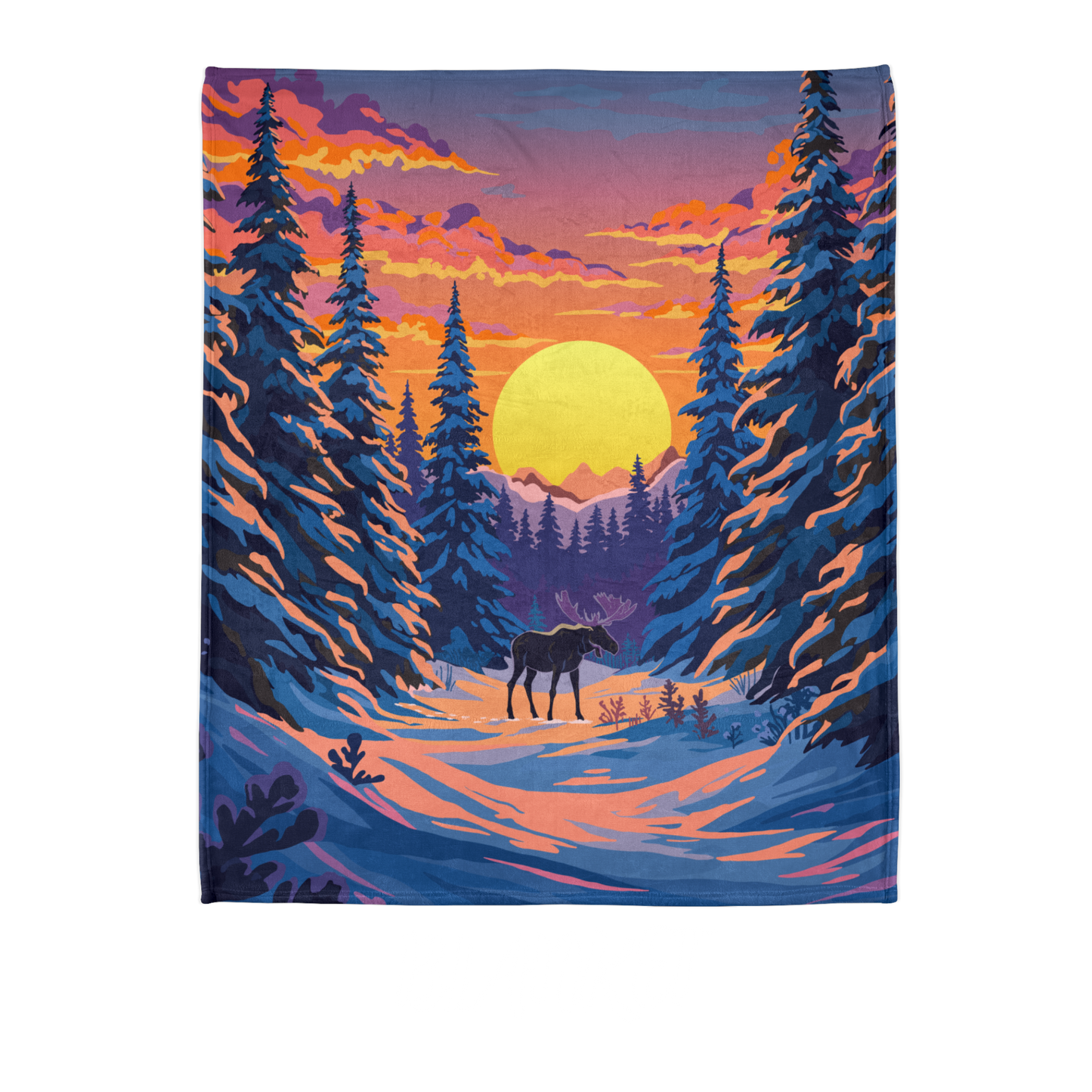 Spruce Moose Blanket