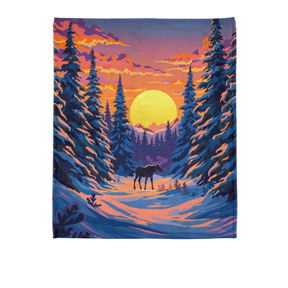 Spruce Moose Blanket