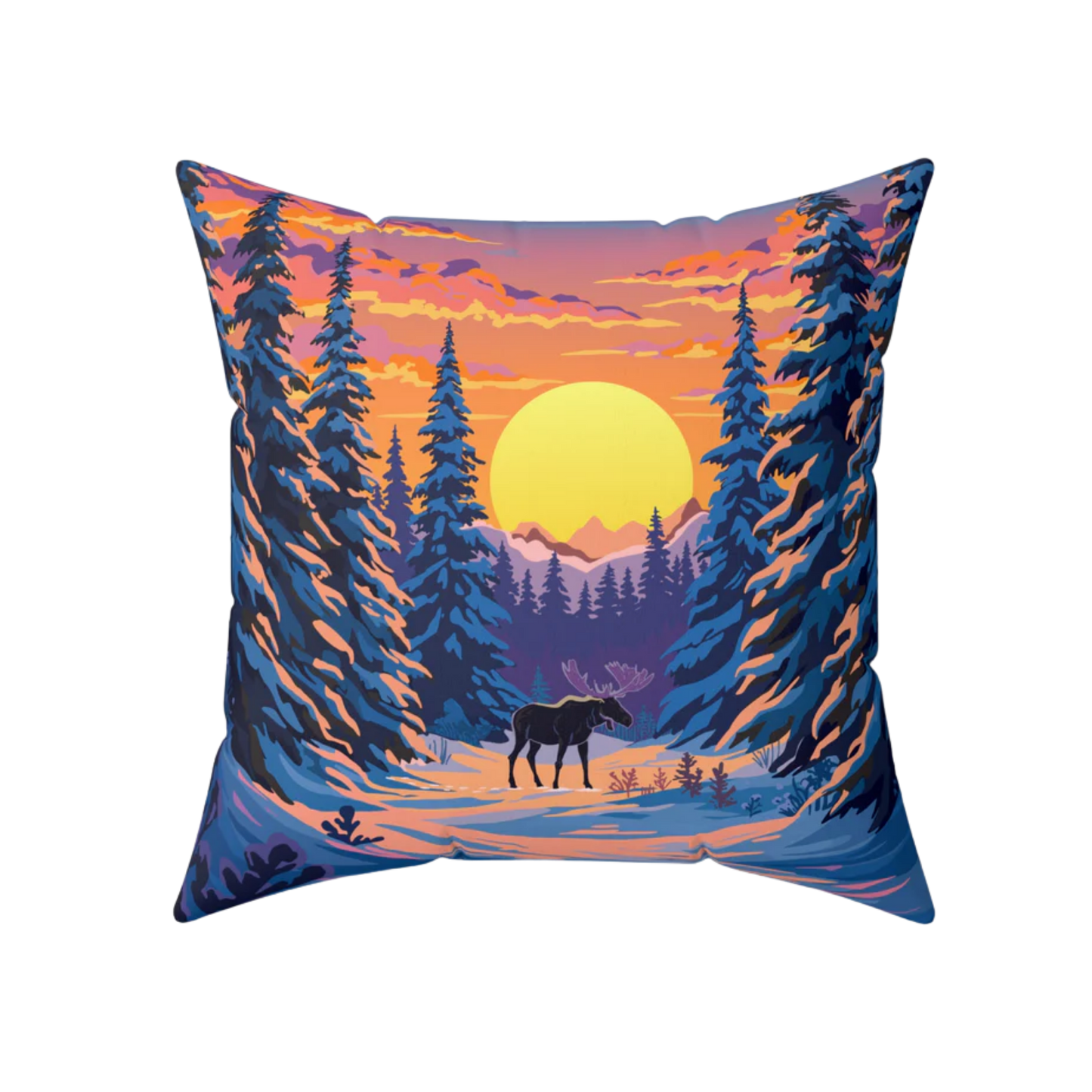Spruce Moose - Square Pillow
