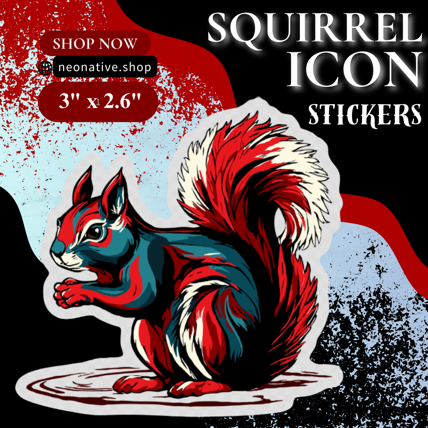 Squirrel Icon Sticker